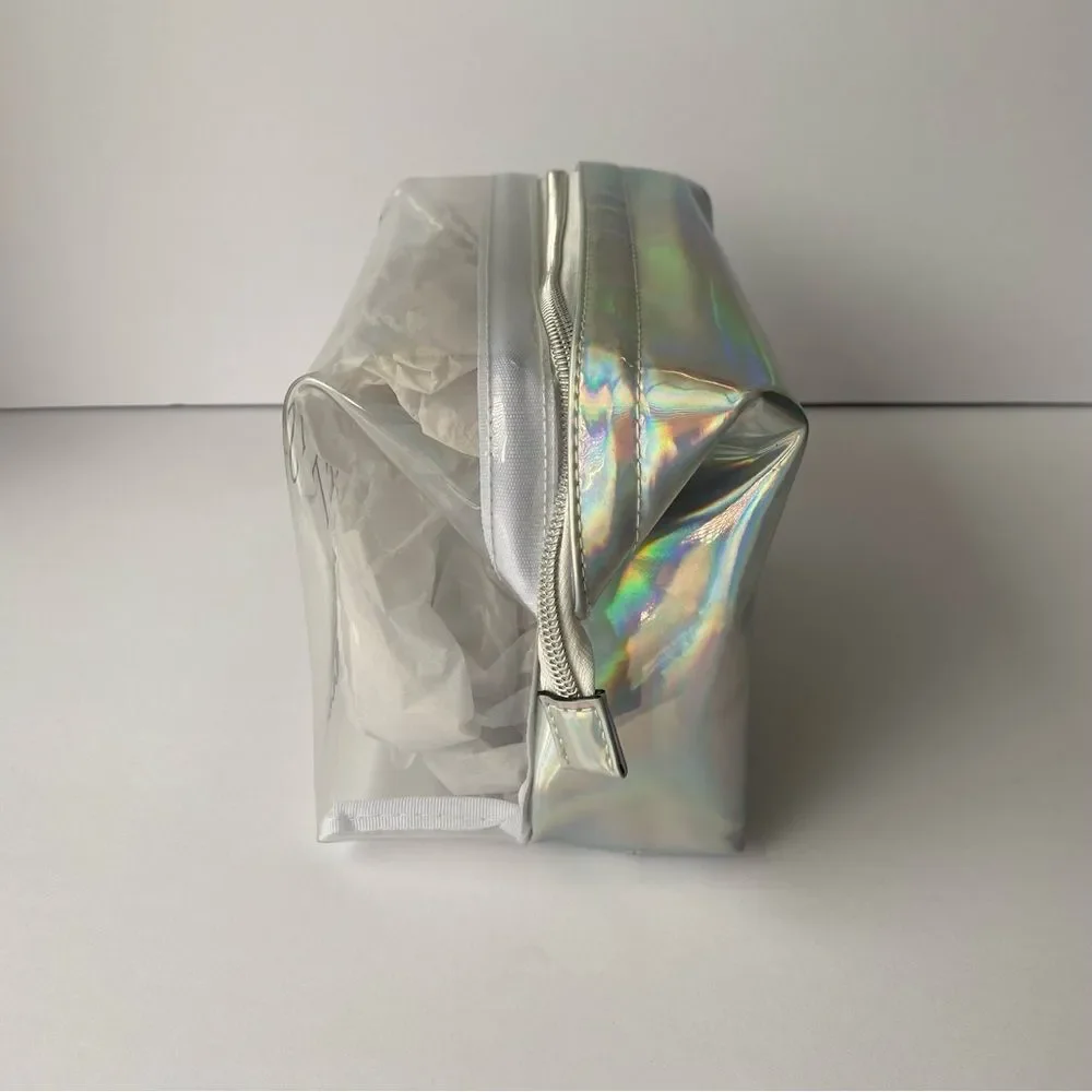 Victoria’s Secret Makeup‎ Bag Toiletries We are all Angels Clear Holographic zip